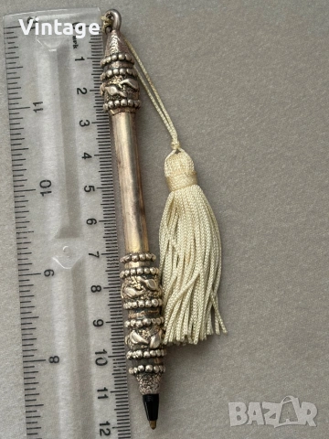 Старинен сребърен химикал , снимка 2 - Колекции - 54304556