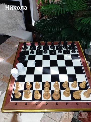 Шах-табла48/48 с  фигури и пулове, снимка 3 - Шах и табла - 43029726