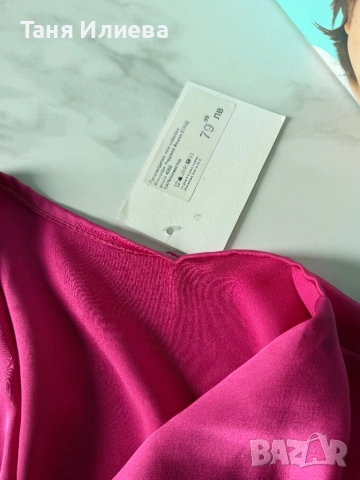 Розова рокля с дълъг ръкав, снимка 3 - Рокли - 51462020