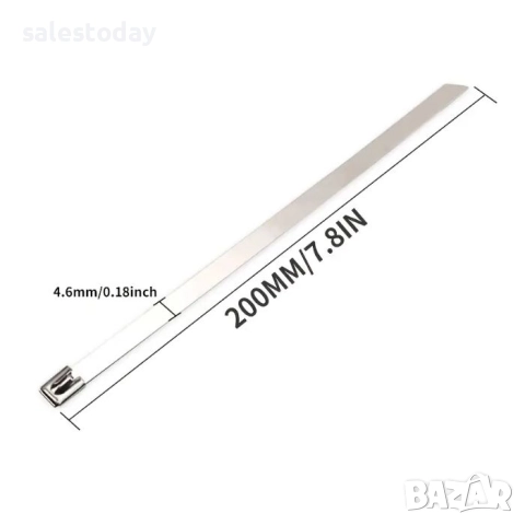 Метални опашки, скоби, 4.6*200ММ, 50 БР, снимка 2 - Аксесоари и консумативи - 27852444