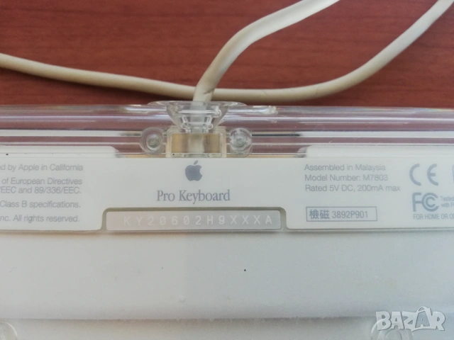 Apple Pro Keyboard M7803, снимка 6 - Клавиатури и мишки - 54326075