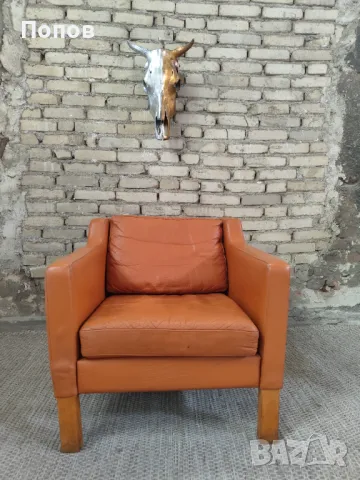 Кожен шезлонг Borge Mogensen, , снимка 1