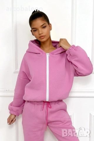 Дамски зимен комплект анцуг Charlie, 3цвята , снимка 8 - Комплекти - 51625095