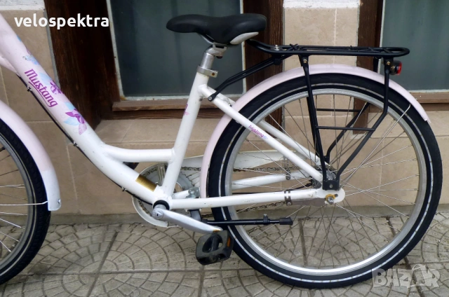 Мустанг Розово ! 24 цола капли ! Холандия ! Елегантен велосипед!, снимка 6 - Велосипеди - 54204925