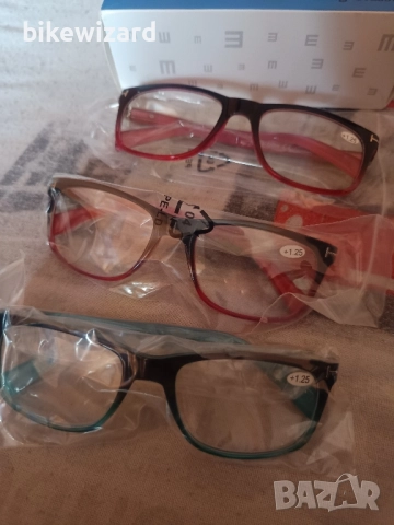 3 броя диоптрични очила за четене + 1.25 НОВИ, снимка 3 - Слънчеви и диоптрични очила - 52196208