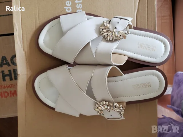 Michael Kors чехли естествена кожа, НОВИ