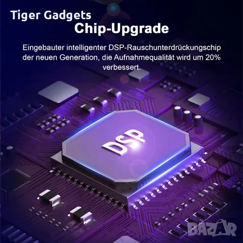 Мини диктофон STTWUNAKE 8GB с DSP шумопотискане, гласово активиране, 24ч запис, Type-C, снимка 2 - Друга електроника - 55837108