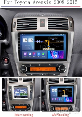 Мултимедия, Двоен дин, за Toyota, Avensis, Андроид, Дин навигация за Тойота Авенсис, плеър с Android, снимка 4 - Аксесоари и консумативи - 34030621