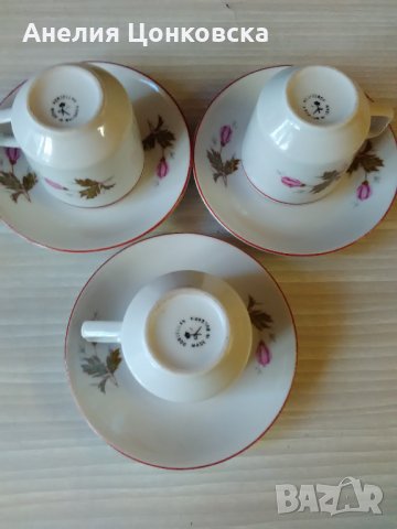 Ретро порцеланови чашки за кафе 2 броя, снимка 6 - Антикварни и старинни предмети - 29104871