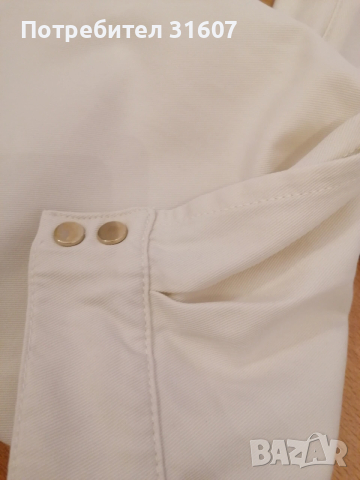 Бял дамски панталон Massimo Dutti, снимка 4 - Панталони - 53965219