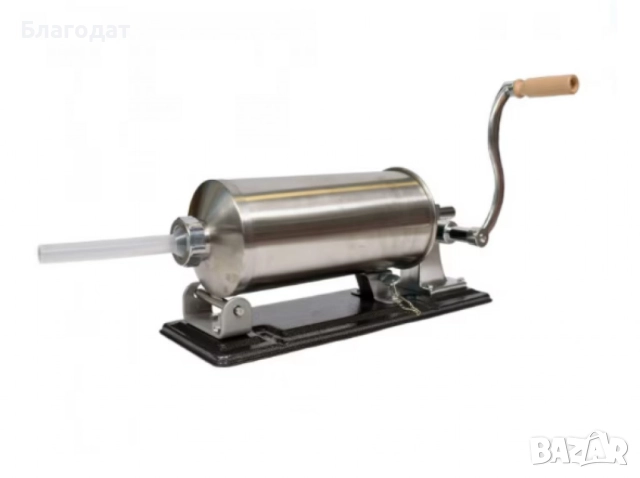 Ръчна машина за пълнене на колбаси,неръждаема стомана,капацитет 4 кг., снимка 6 - Други - 52411514