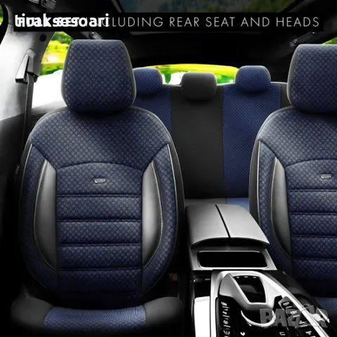 Тапицерия за седалки Otom Sport Plus PLS104 (черно/синьо), снимка 6 - Аксесоари и консумативи - 48678884