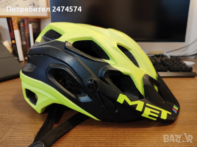 Каска за планинско колоездене МЕТ. MTB helmet MET. Отлично състояние., снимка 1 - Велосипеди - 44777576