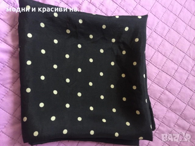 Дамски копринен шал Brigitte von Boch, снимка 8 - Шалове - 52198643