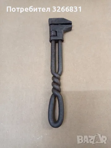 ретро инструмент раздвижен "Френски" ключ, снимка 3 - Антикварни и старинни предмети - 49416268