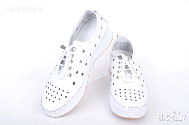 СЕЗОН '26! Бели летни обувки на дупки, снимка 2 - Дамски ежедневни обувки - 53947183