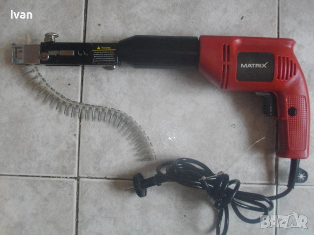 Нов Немски Профи Ел.Винтоверт За Гипсокартон/Серийно Завинтване Винтове Лента-За Сухо Строителство, снимка 2 - Винтоверти - 42101716