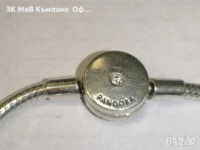 Сребърна гривна PANDORA с един талисман , снимка 4 - Гривни - 52420895