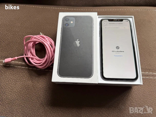 iPhone 11 black 64gb КАТО ЧИСТО НОВ 130€, снимка 3 - Apple iPhone - 53925040