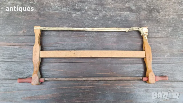 Малка дървена бичкия - трион - 35/14см, снимка 1