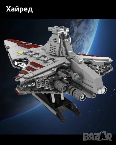 Нов Mould King 21074 Star Plan Republic Attack Cruiser Сглобяем конструктор / Колекционерски модел, снимка 2 - Конструктори - 55966792
