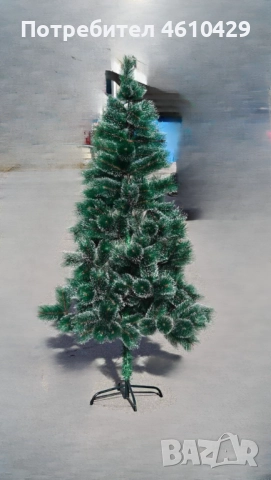 Заснежена елха с метална стойка, снимка 2 - Декорация за дома - 52450852