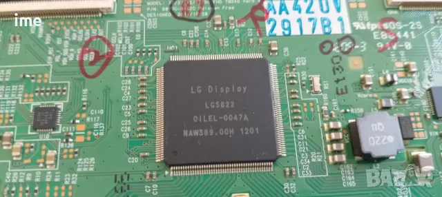 TCON Board FHDTM240Ver0. 4. Свален от Телевизор Philips 37PFL6777K/12. С неработещ Main Board., снимка 3 - Части и Платки - 47558383