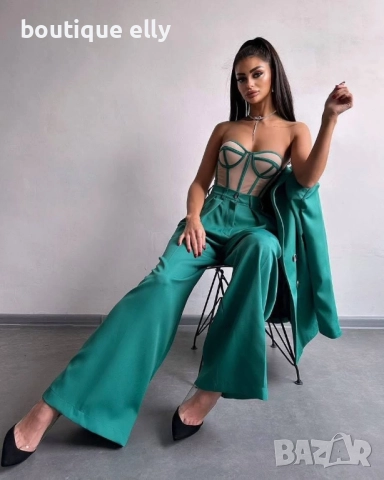 дамско бюстие в зелено, оранжево и червено, снимка 3 - Корсети, бюстиета, топове - 51756050