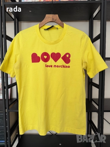 Тениска Love Moschino, размер М, снимка 2 - Тениски - 51633065