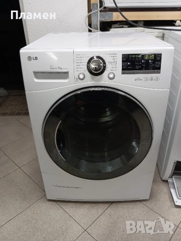 Описание LG Eco Hybrid 9 kg Тип: Кондензационна сушилня с термопомпа Капацитет: 9 кг 