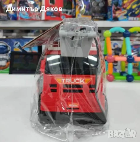 Детска голяма пожарна кола, която пръска вода, снимка 3 - Коли, камиони, мотори, писти - 48110753