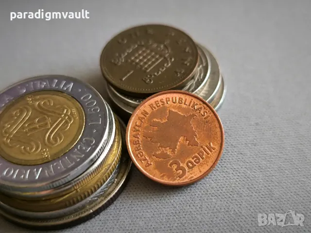 Монета - Азербайджан - 3 гяпика | 2006г., снимка 2 - Нумизматика и бонистика - 50061330