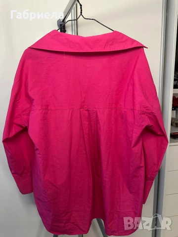 Розова дамска риза, снимка 2 - Ризи - 53887328