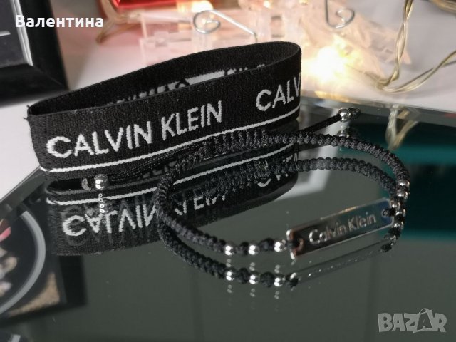 Calvin Klein дамска/мъжка гривна с мъниста от стомана, снимка 4 - Гривни - 38858258