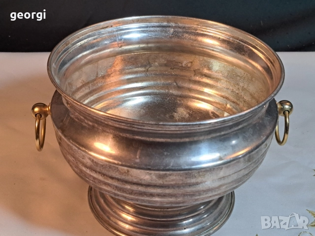 посребрена шампаниера 29/5, снимка 2 - Антикварни и старинни предмети - 52518578