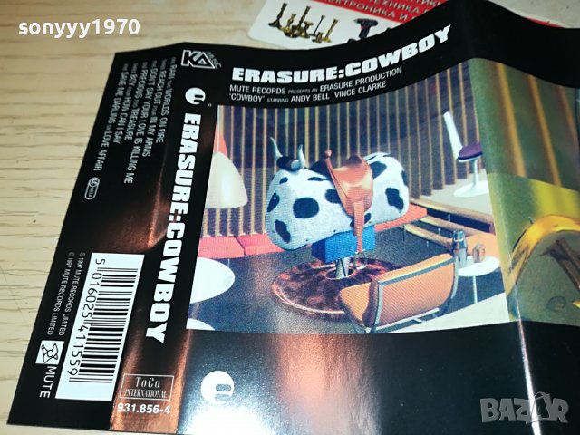 ❤️eresure-cowboy касета 3009221929, снимка 11 - Аудио касети - 38175455