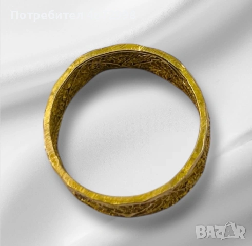 Филигран пръстен халка 14к , снимка 7 - Пръстени - 53266364