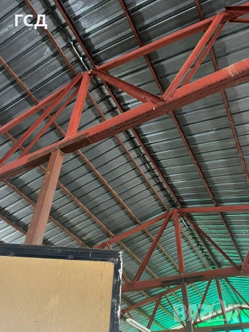 Метална конструкция 384кв. ламарина,склад,ферми,колони,навес , снимка 4 - Други - 53918395