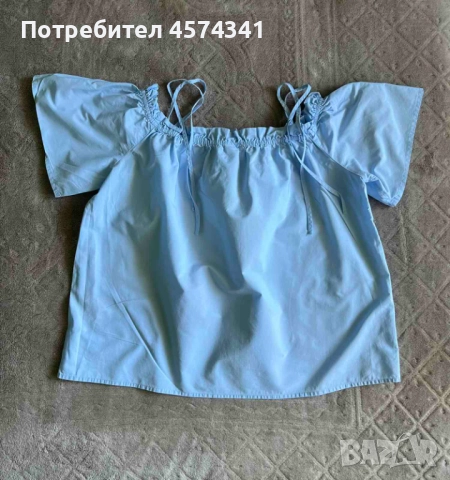 Свежа светлосиня блуза H&M, снимка 3 - Ризи - 51474304