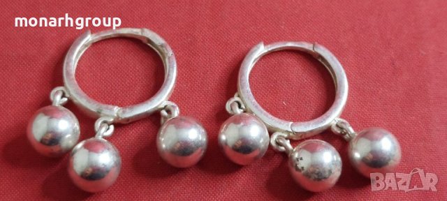 Сребърни обеци