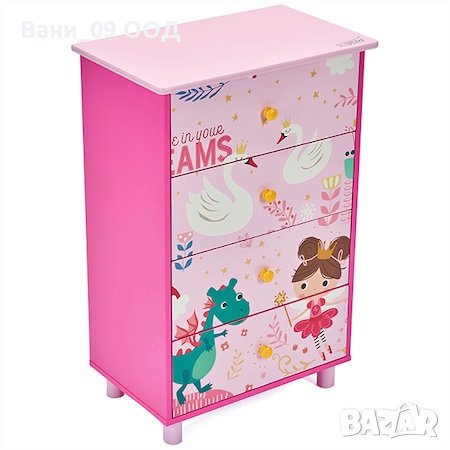 Дървен детски скрин за принадлежности, снимка 2 - Скринове - 39603431