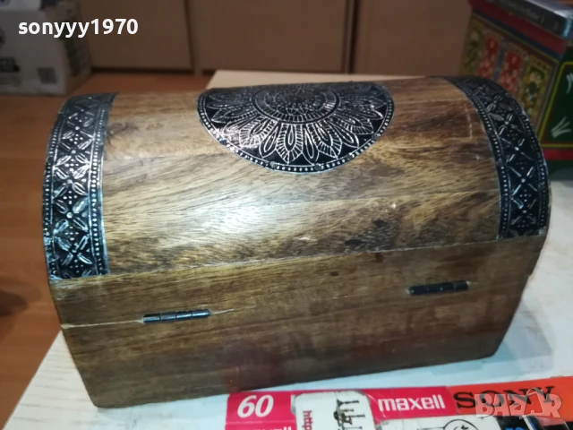 КРАСИВА ДЪРВЕНА КУТИЯ ОТ ГЕРМАНИЯ 1708251906, снимка 4 - Антикварни и старинни предмети - 51395218