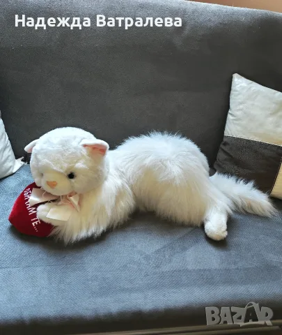 Огромно плюшено коте, снимка 7 - Плюшени играчки - 56153465
