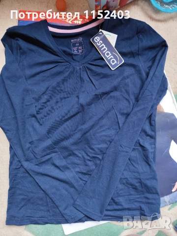 Нова тънка памучна блузка за пролет-есен М на Есмара