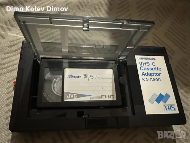Видео Касета Адаптер VHS - VHS C, като нова тествана работи идеално!, снимка 3 - Плейъри, домашно кино, прожектори - 55981298