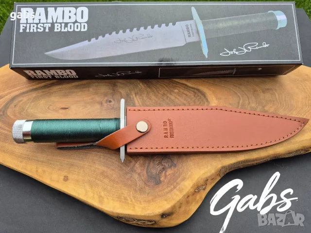 Нож за оцеляване RAMBO First Blood, снимка 9 - Ножове - 56226665