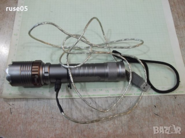 Фенер акумулаторен регулируем нов работещ, снимка 2 - Прожектори - 38185275