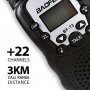 Хит Нови до 5 км 22 канала BAOFENG T3 Промоция Комплект 2бр. Радиостанции Уоки Токи, Led индикация , снимка 5