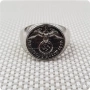 Монета SS  пръстен и значка от нацистка Германия, снимка 6
