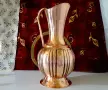 Медна кана 46 см.,10 л.,1.5 кг.,чиста червена мед. , снимка 5